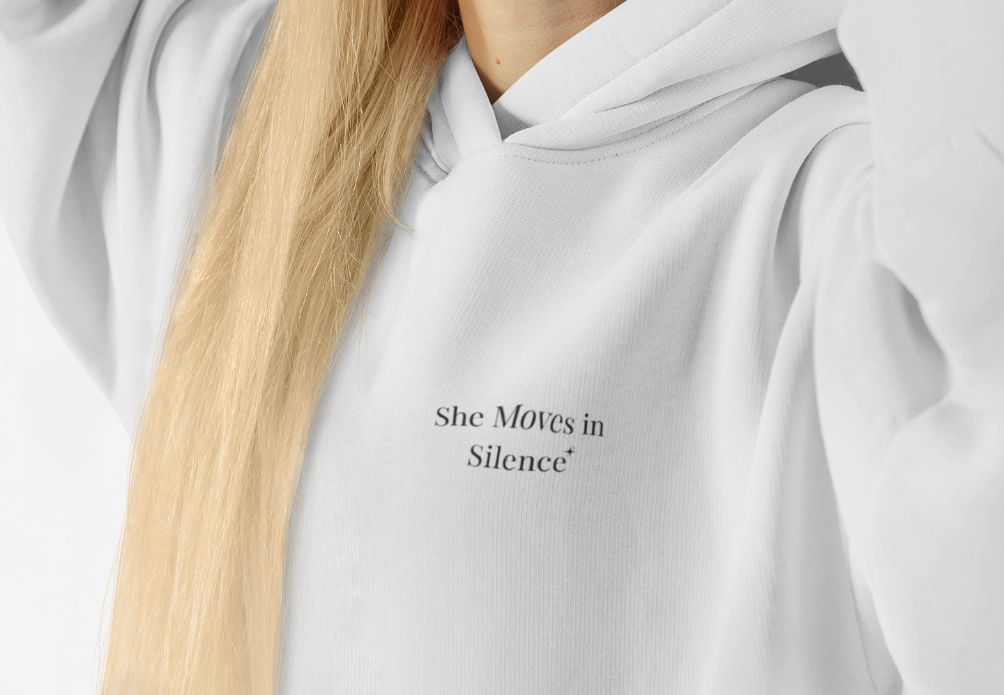 She Moves in Silence – Signature Hoodie